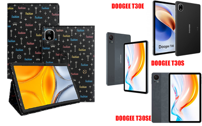 Чехол-подставка CRAYTON для DOOGEE T30E, T30S, T30SE – стиль, защита и ручная сборка, цвет Фэшн черный