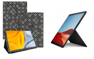 Чехол-подставка CRAYTON для Microsoft Surface Pro X – стиль, защита и ручная сборка, цвет Клетка
