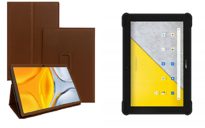 Чехол-подставка CRAYTON для Archos T101X – стиль, защита и ручная сборка, цвет Коричневый св