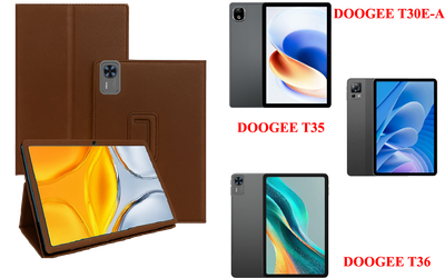Чехол-подставка CRAYTON для DOOGEE T30E-A, T35, T36 – стиль, защита и ручная сборка, цвет Коричневый св