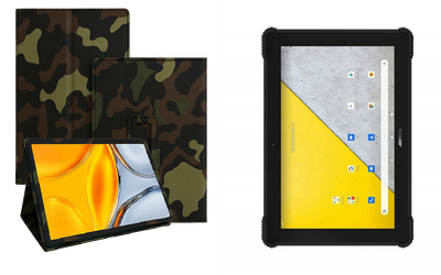 Чехол-подставка CRAYTON для Archos T101X – стиль, защита и ручная сборка, цвет Хаки тм