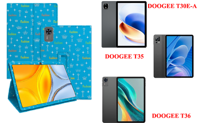 Чехол-подставка CRAYTON для DOOGEE T30E-A, T35, T36 – стиль, защита и ручная сборка, цвет Фэшн синий