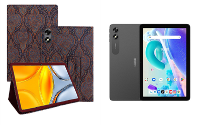 Чехол-подставка CRAYTON для UMIDIGI G2 Tab – стиль, защита и ручная сборка, цвет Пестрый