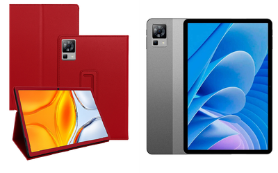 Чехол-подставка CRAYTON для DOOGEE T30, T30 Pro – стиль, защита и ручная сборка, цвет Красный
