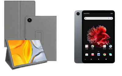 Чехол-подставка CRAYTON для ALLDOCUBE iPlay mini 50 Pro – стиль, защита и ручная сборка, цвет Серый тм