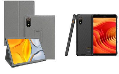 Чехол-подставка CRAYTON для Ulefone Armor Pad Lite, Armor Pad Pro – стиль, защита и ручная сборка, цвет Серый тм