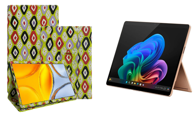 Чехол-подставка CRAYTON для Microsoft Surface Pro 10, Pro 11, Pro 11 X Elite – стиль, защита и ручная сборка, цвет Камни