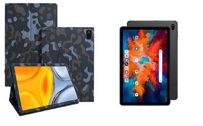 Чехол-подставка CRAYTON для Umidigi A11 TAB – стиль, защита и ручная сборка, цвет Хаки зима