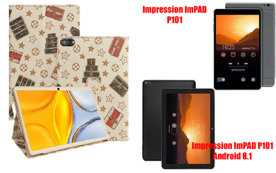 Чехол-подставка CRAYTON для Impression ImPad P101, ImPAD P101 Android 8.1 – стиль, защита и ручная сборка, цвет Л белый