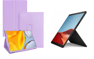 Чехол-подставка CRAYTON для Microsoft Surface Pro X – стиль, защита и ручная сборка, цвет Фиолетовый