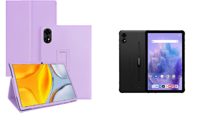 Чехол-подставка CRAYTON для UMIDIGI Active T1 11 – стиль, защита и ручная сборка, цвет Фиолетовый