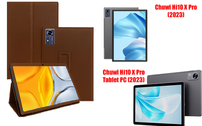 Чехол-подставка CRAYTON для Chuwi Hi10 X Pro, Hi10 X Pro Tablet PC – стиль, защита и ручная сборка, цвет Коричневый св