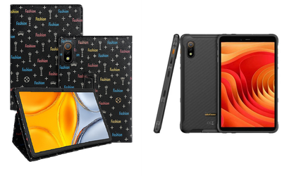 Чехол-подставка CRAYTON для Ulefone Armor Pad Lite, Armor Pad Pro – стиль, защита и ручная сборка, цвет Фэшн черный