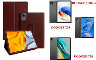Чехол-подставка CRAYTON для DOOGEE T30E-A, T35, T36 – стиль, защита и ручная сборка, цвет Карминовый