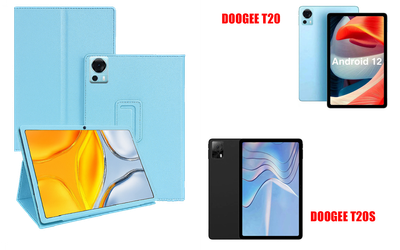 Чехол-подставка CRAYTON для DOOGEE T20, T20S – стиль, защита и ручная сборка, цвет Голубой