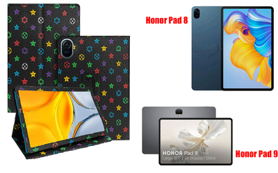 Чохол-підставка CRAYTON для Honor Pad 8, Honor Pad 9 – стиль, захист і ручна збірка, колір Луі чорний