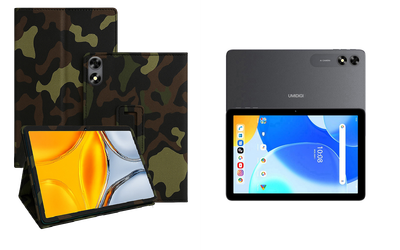 Чехол-подставка CRAYTON для UMIDIGI G3 Tab Ultra – стиль, защита и ручная сборка, цвет Хаки тм