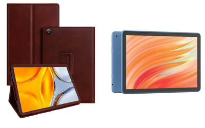 Чехол-подставка CRAYTON для Amazon Fire HD 10 (13th gen) – стиль, защита и ручная сборка, цвет Карминовый