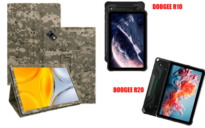 Чехол-подставка CRAYTON для DOOGEE R10, DOOGEE R20 – стиль, защита и ручная сборка, цвет Пиксель М14