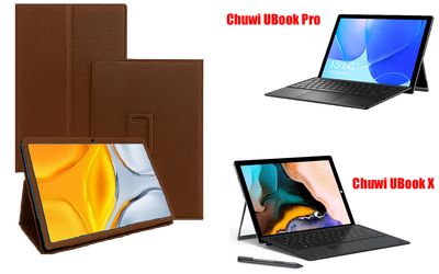 Чехол-подставка CRAYTON для Chuwi UBook Pro, UBook X – стиль, защита и ручная сборка, цвет Коричневый св