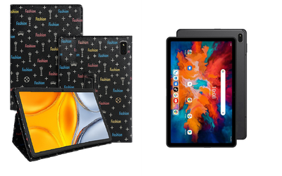 Чехол-подставка CRAYTON для Umidigi A11 TAB – стиль, защита и ручная сборка, цвет Фэшн черный