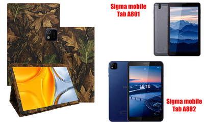 Чехол-подставка CRAYTON для Sigma mobile Tab A801, Tab A802 – стиль, защита и ручная сборка, цвет Клен