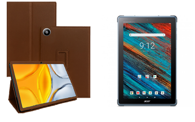 Чехол-подставка CRAYTON для Acer Enduro EUT310A-11A – стиль, защита и ручная сборка, цвет Коричневый св