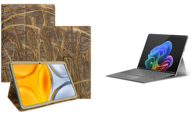 Чехол-подставка CRAYTON для Microsoft Surface 11 pro Copilot+ – стиль, защита и ручная сборка, цвет Камыш