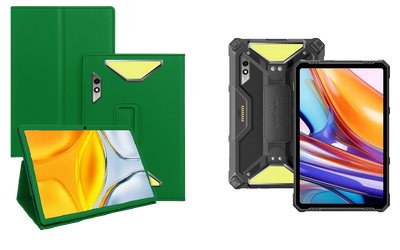 Чехол-подставка CRAYTON для Ulefone Armor Pad 3 Pro – стиль, защита и ручная сборка, цвет Зеленый тм
