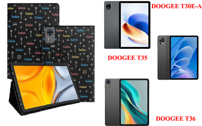 Чехол-подставка CRAYTON для DOOGEE T30E-A, T35, T36 – стиль, защита и ручная сборка, цвет Фэшн черный