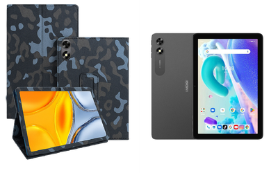 Чехол-подставка CRAYTON для UMIDIGI G2 Tab – стиль, защита и ручная сборка, цвет Хаки зима