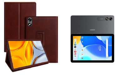 Чехол-подставка CRAYTON для UMIDIGI G3 Tab Ultra – стиль, защита и ручная сборка, цвет Карминовый