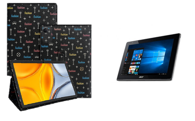 Чехол-подставка CRAYTON для Acer One 10 S1003 – стиль, защита и ручная сборка, цвет Фэшн черный
