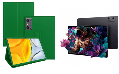 Чехол-подставка CRAYTON для ZTE Nubia Pad 3D – стиль, защита и ручная сборка, цвет Зеленый тм