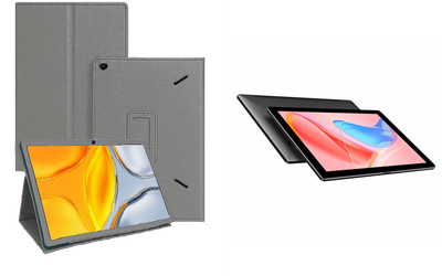 Чехол-подставка CRAYTON для Chuwi HiPad X, HiPad X (2020) – стиль, защита и ручная сборка, цвет Серый тм