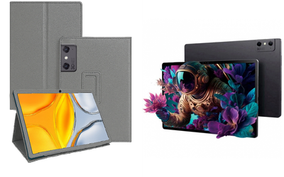 Чехол-подставка CRAYTON для ZTE Nubia Pad 3D – стиль, защита и ручная сборка, цвет Серый тм