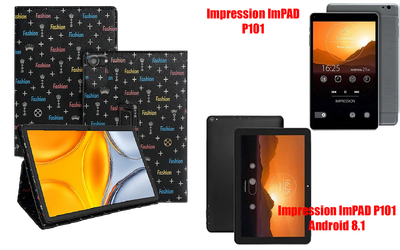 Чехол-подставка CRAYTON для Impression ImPad P101, ImPAD P101 Android 8.1 – стиль, защита и ручная сборка, цвет Фэшн черный