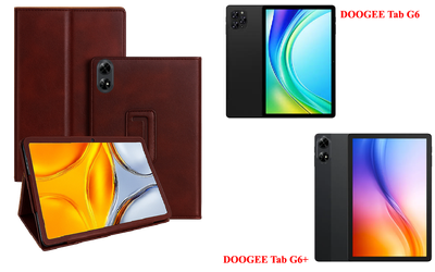 Чехол-подставка CRAYTON для DOOGEE Tab G6, DOOGEE Tab G6+ – стиль, защита и ручная сборка, цвет Карминовый