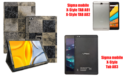 Чехол-подставка CRAYTON для Sigma mobile TAB A81, TAB A82, TAB A83 – стиль, защита и ручная сборка, цвет Мех