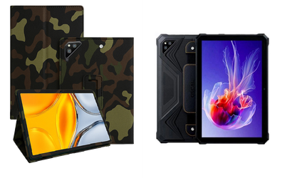 Чехол-подставка CRAYTON для Blackview Oscal Spider 8 – стиль, защита и ручная сборка, цвет Хаки тм