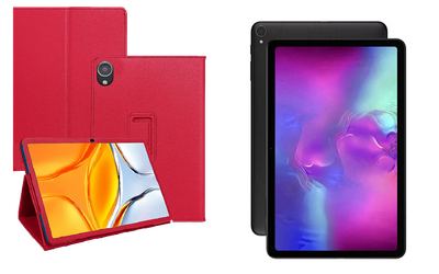 Чехол-подставка CRAYTON для ALLDOCUBE iPlay 40, iPlay 40 PRO – стиль, защита и ручная сборка, цвет Малиновый