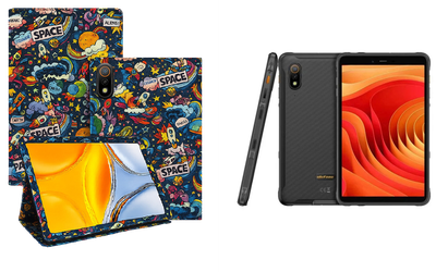 Чехол-подставка CRAYTON для Ulefone Armor Pad Lite, Armor Pad Pro – стиль, защита и ручная сборка, цвет Космос