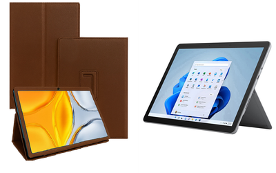 Чохол-підставка CRAYTON для Microsoft Surface Go, Go 2, Go 3 – стиль, захист і ручна збірка, колір Коричневий св