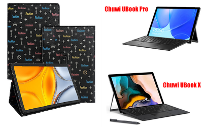 Чохол-підставка CRAYTON для Chuwi UBook Pro, UBook X – стиль, захист і ручна збірка, колір Фешн чорний