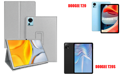 Чехол-подставка CRAYTON для DOOGEE T20, T20S – стиль, защита и ручная сборка, цвет Серебро