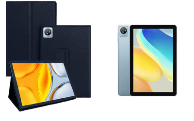 Чехол-подставка CRAYTON для Blackview TAB 30 – стиль, защита и ручная сборка, цвет Синий тм