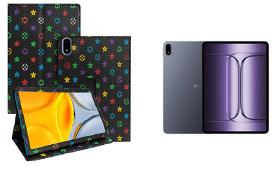 Чехол-подставка CRAYTON для OnePlus Pad 3 – стиль, защита и ручная сборка, цвет Л черный