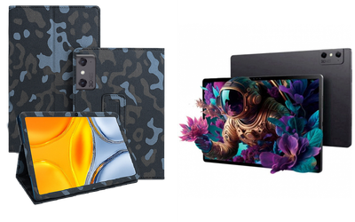 Чехол-подставка CRAYTON для ZTE Nubia Pad 3D – стиль, защита и ручная сборка, цвет Хаки зима