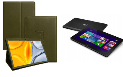 Чехол-подставка CRAYTON для Dell Venue 11 Pro 5130, 7130, 7139, 7140, 7145 – стиль, защита и ручная сборка, цвет Оливковый