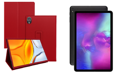 Чехол-подставка CRAYTON для ALLDOCUBE iPlay 40, iPlay 40 PRO – стиль, защита и ручная сборка, цвет Красный